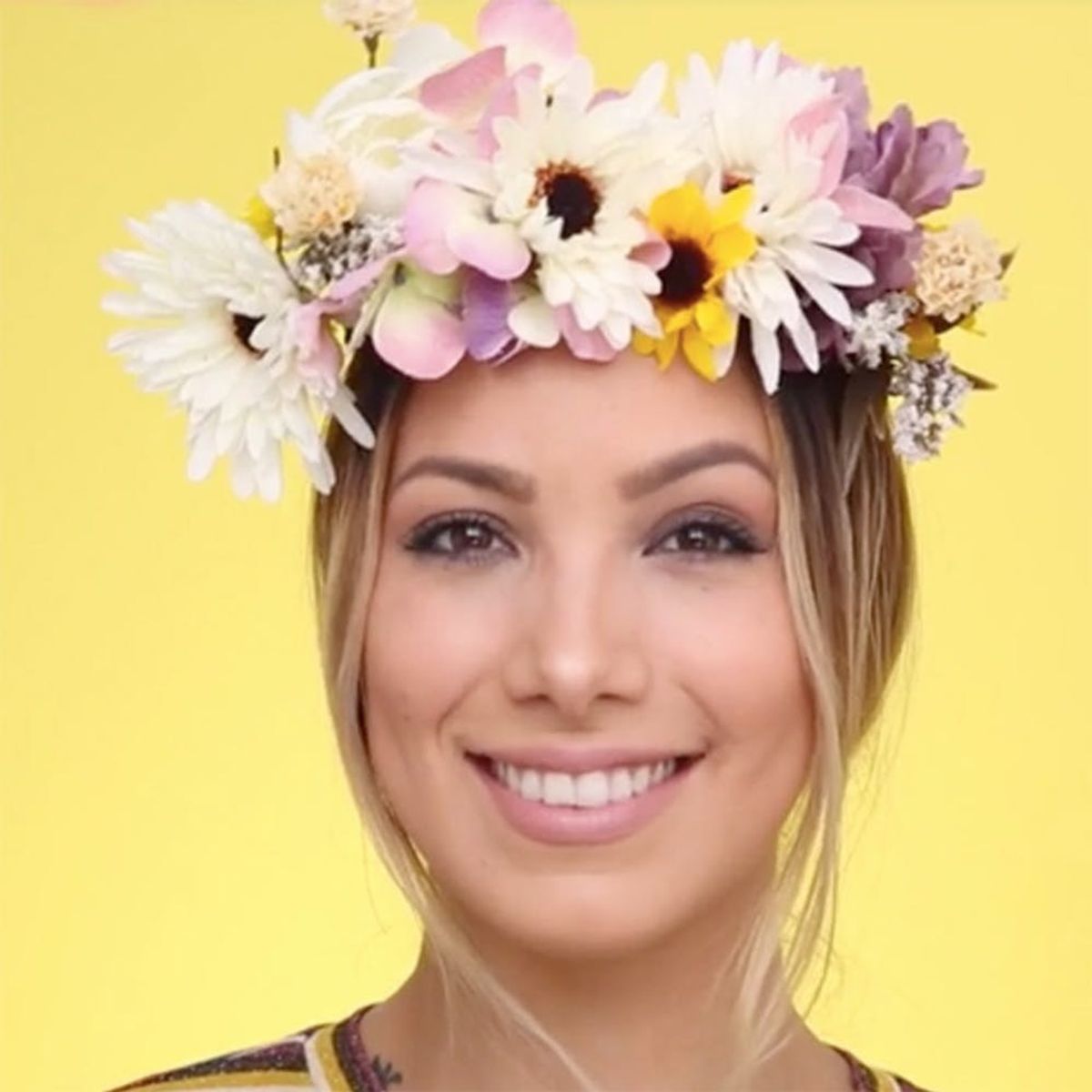 Bring the Snapchat Flower Crown Filter to Life With This Halloween Costume DIY