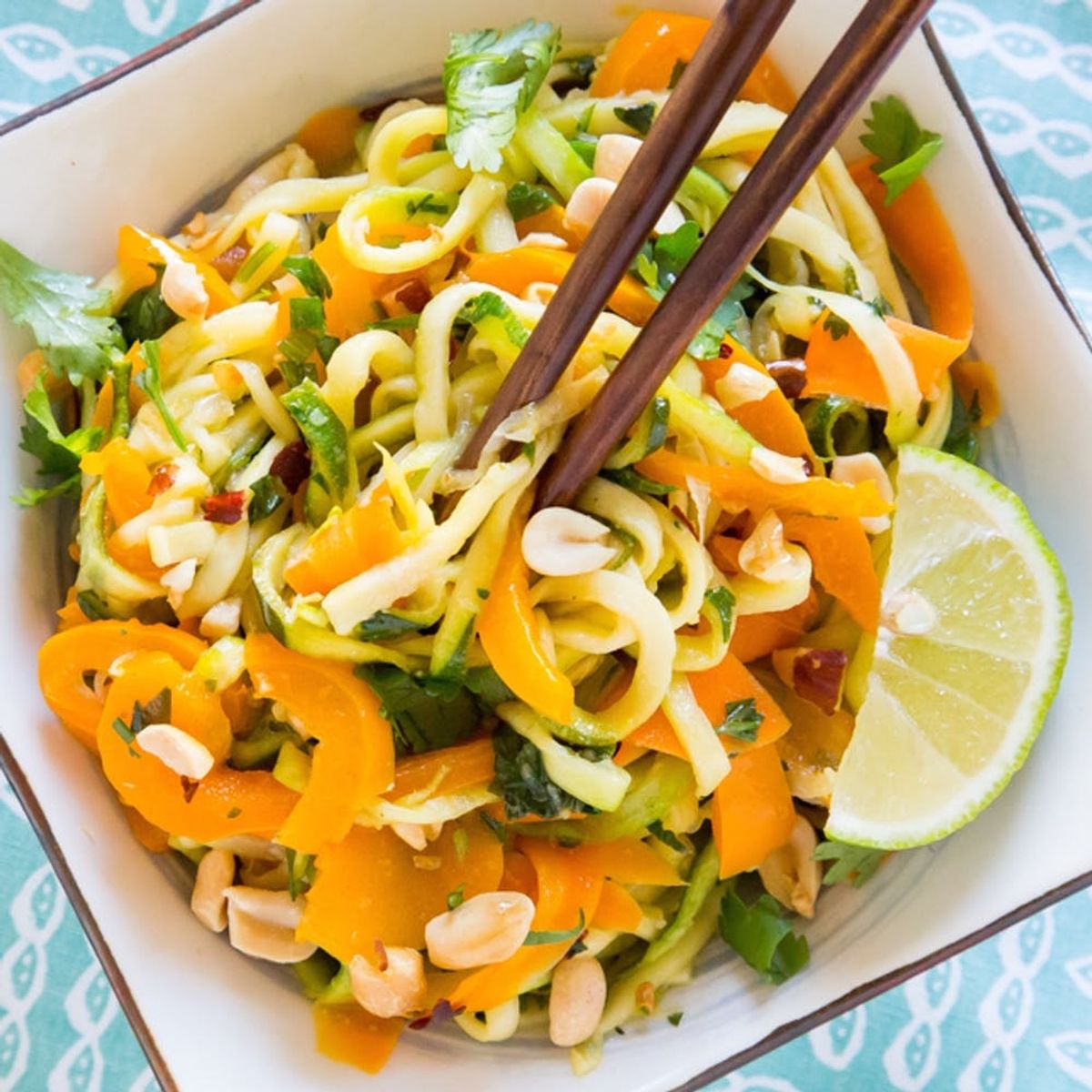 A Crowd Favorite: Colorful Zoodle Pad Thai Recipe