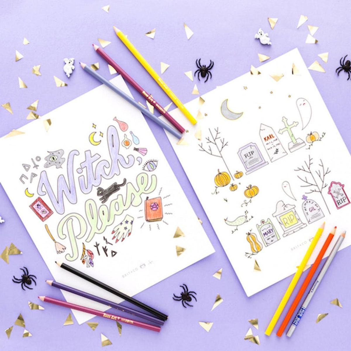 Free Printable Friday: Spooky Halloween Coloring Pages