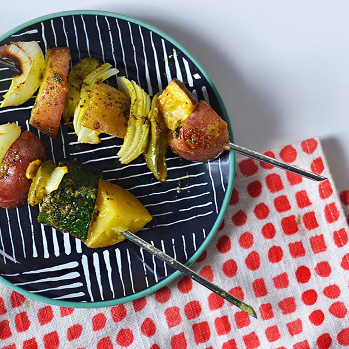 These Grilled Vegetable Skewers Are the Perfect Thanksgiving Side Dish