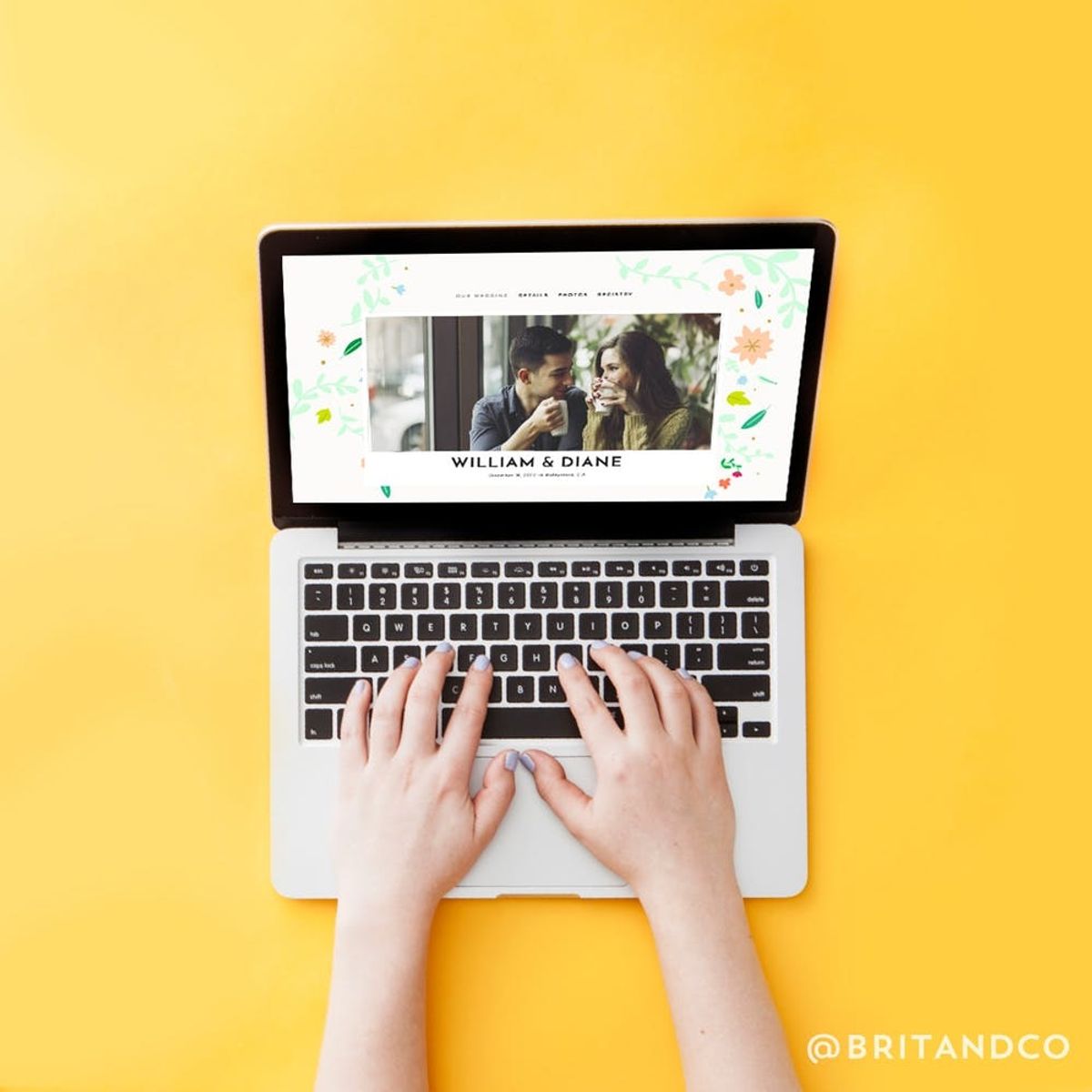 Check Out the Custom Template We Designed for Your Wedding Website