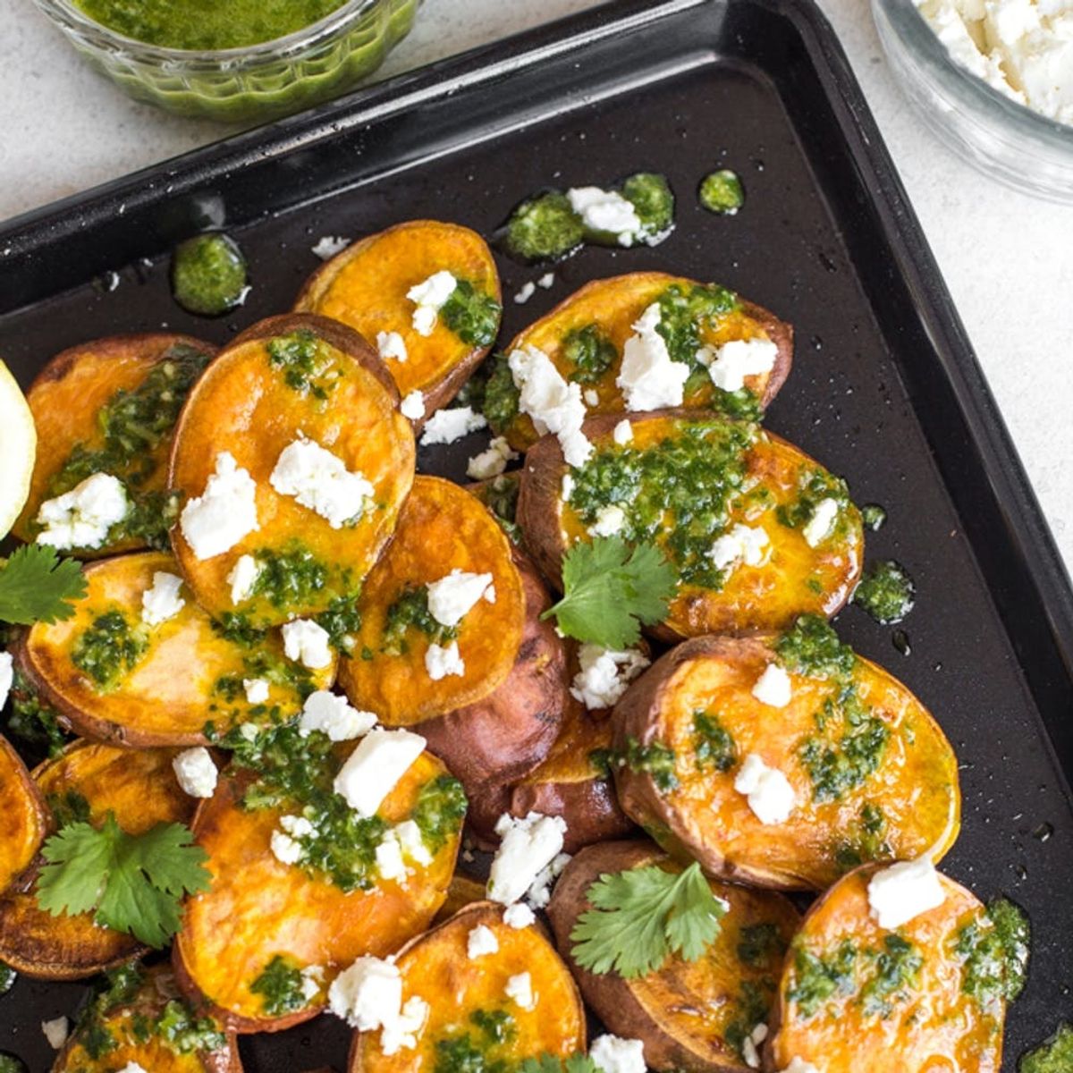 Don’t Eat Meat? Chimichurri Is Great on Sweet Potatoes Too!