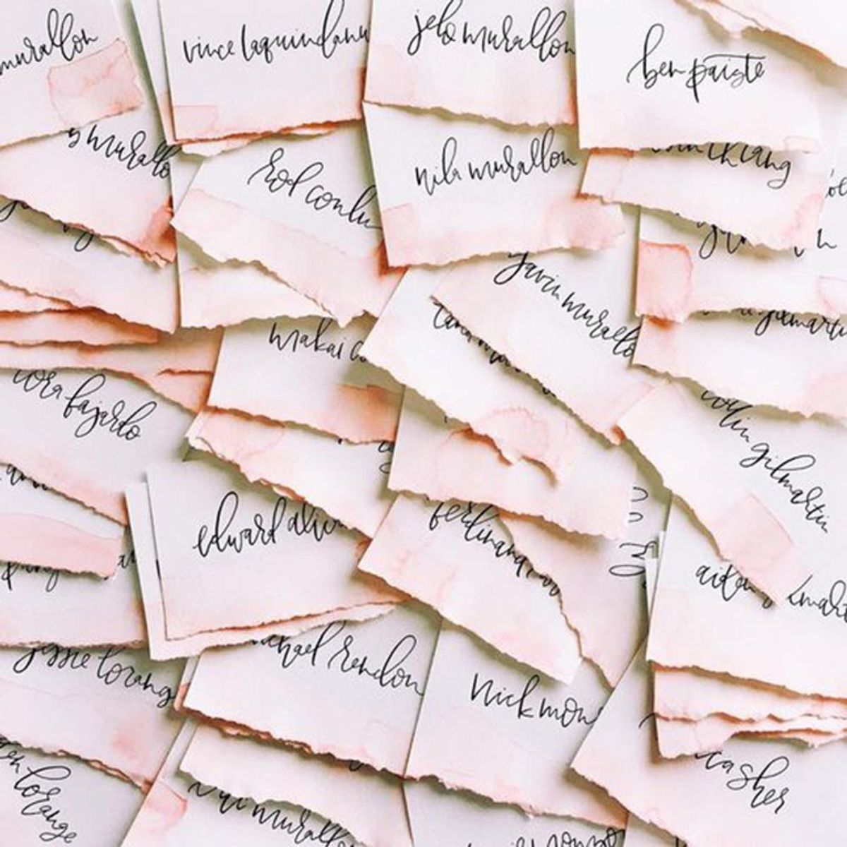 15 Must-Follow Wedding Calligraphers on Instagram