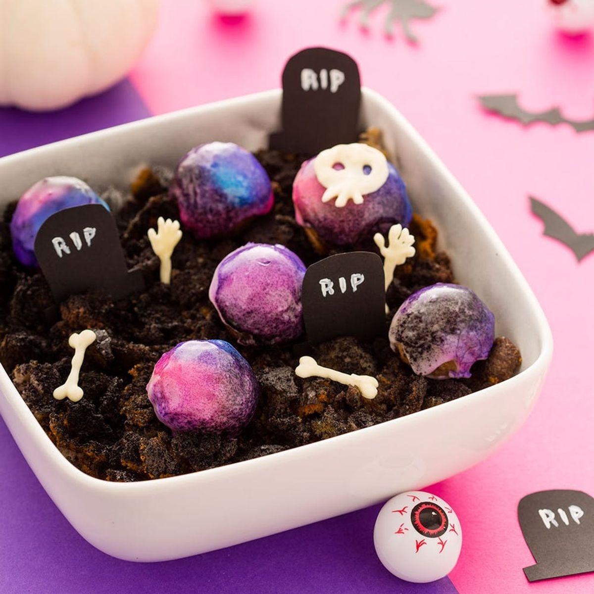 Your Halloween Bash Needs These Midnight Galaxy Donut Holes