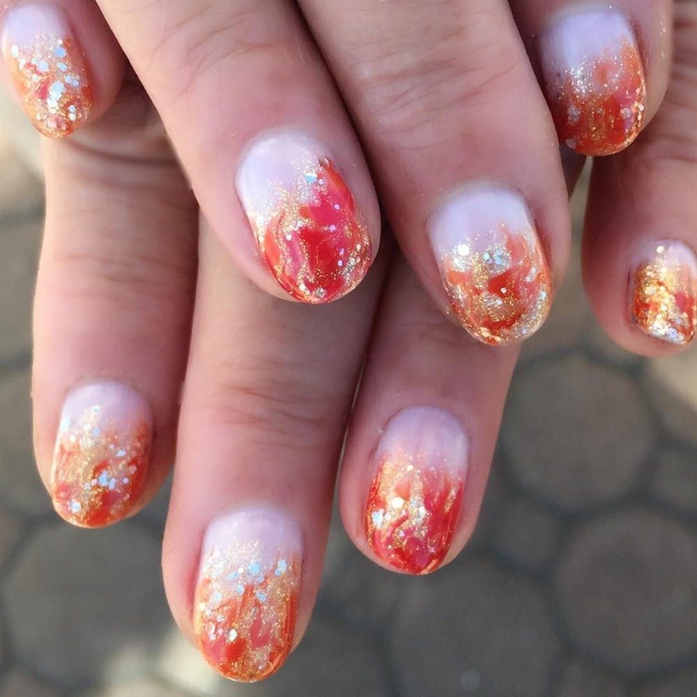 35 of the Most Amazing Autumn-Inspired Nail Art Ideas - Brit + Co