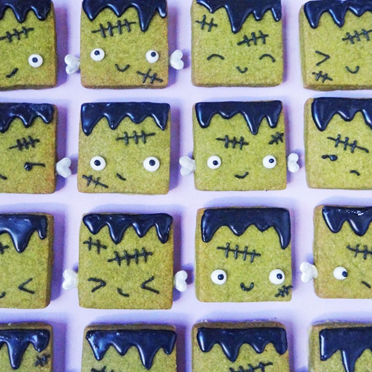 Creeping It Real With These Tea-Licious Frankenstein Halloween Cookies Recipe