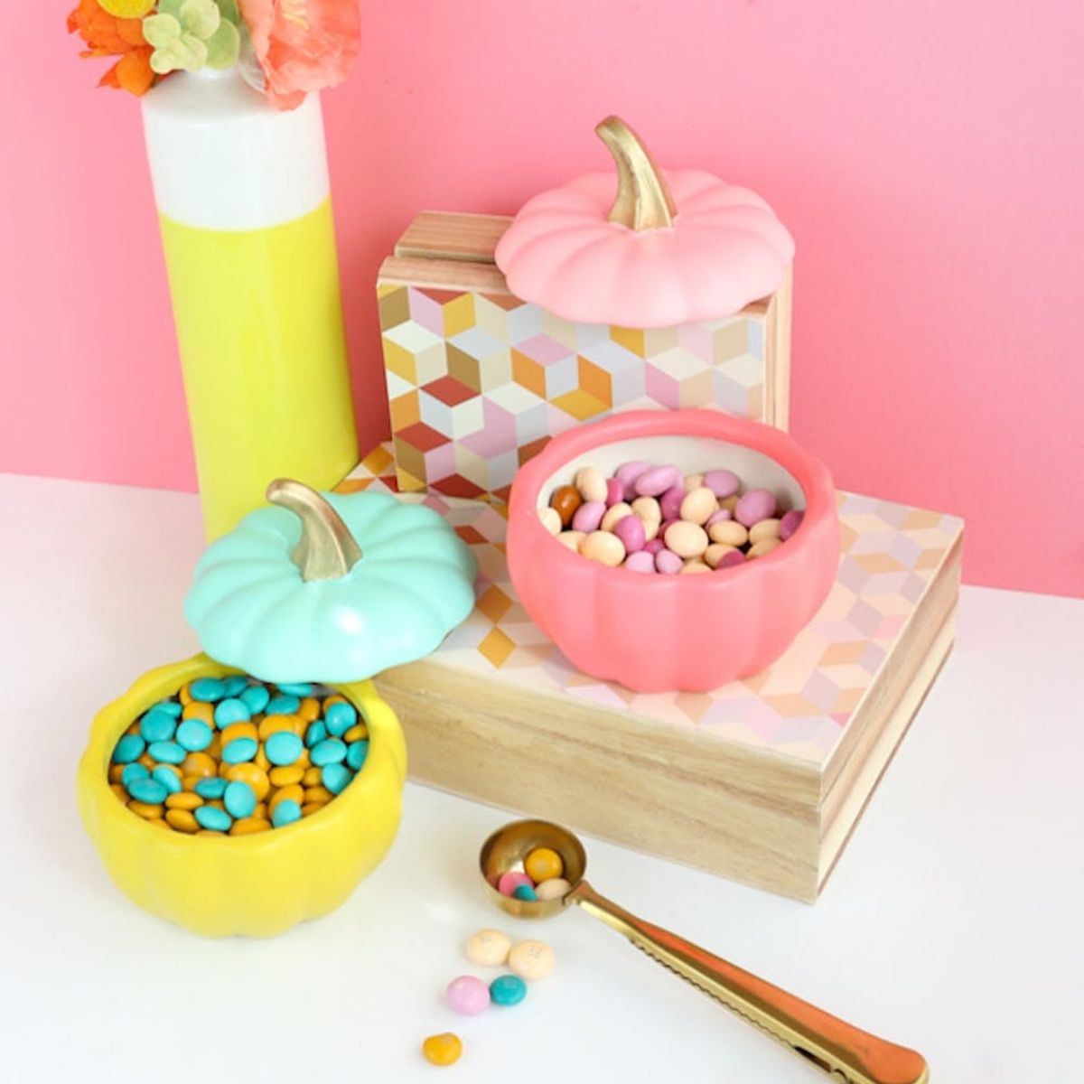What to Make This Weekend: Color-Blocked Pumpkin Dishes, a Chic Wine Rack + More