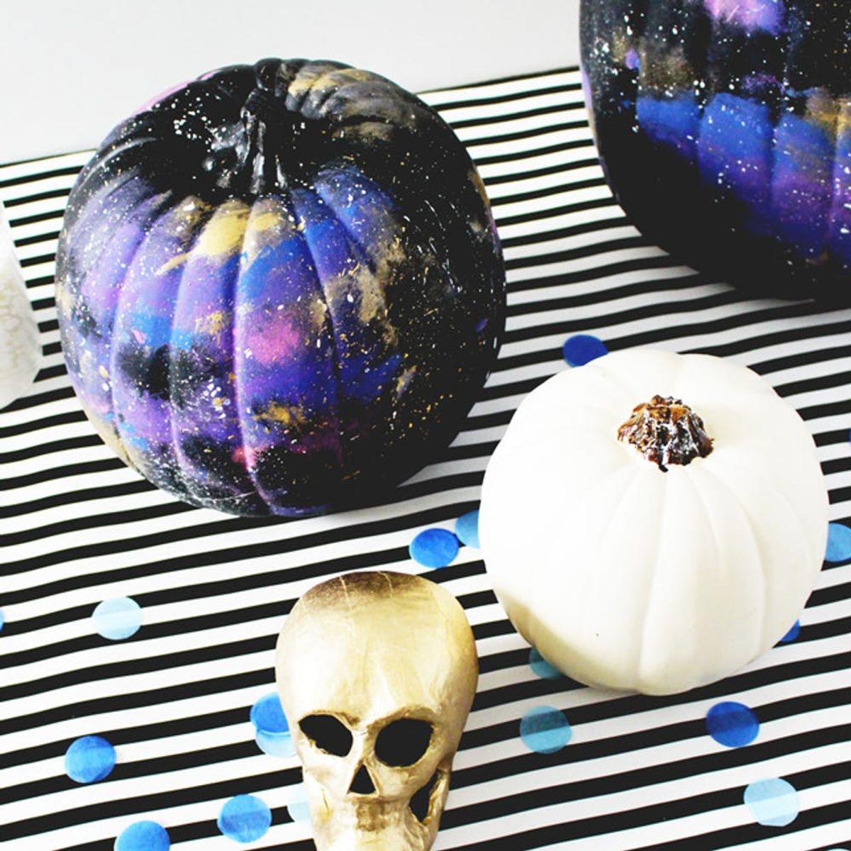 Reach for the Stars With These No-Carve DIY Cosmic Pumpkins