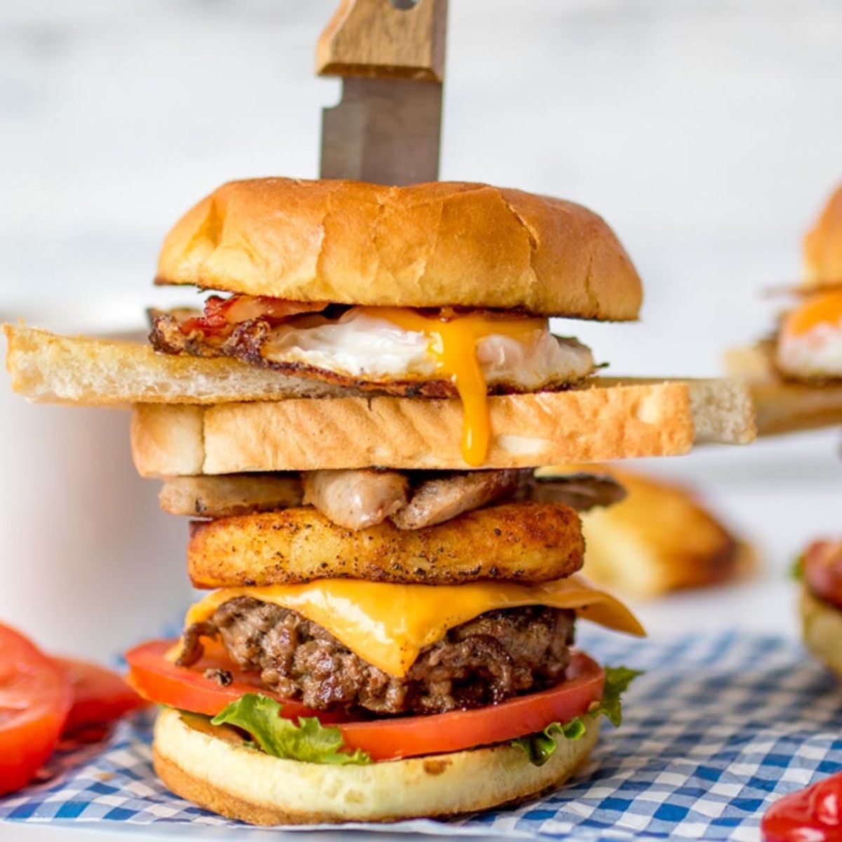 Make This Crazy Breakfast Burger for National Cheeseburger Day