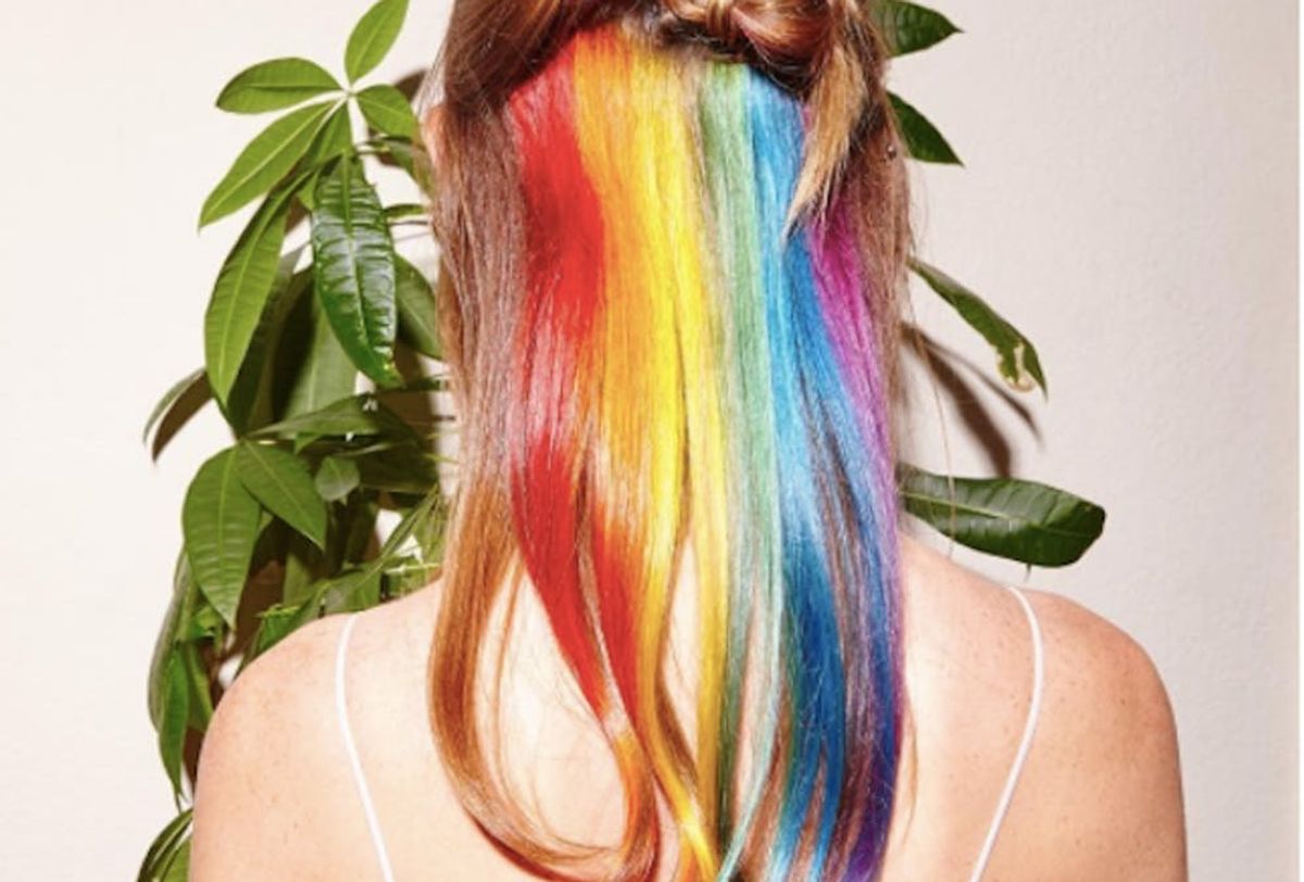 Hidden Rainbow Hair Is The Trend You Never Knew You Always Wanted Brit Co Hidden Rainbow Hair Is The Trend You Never Knew You Always Wanted Brit Co