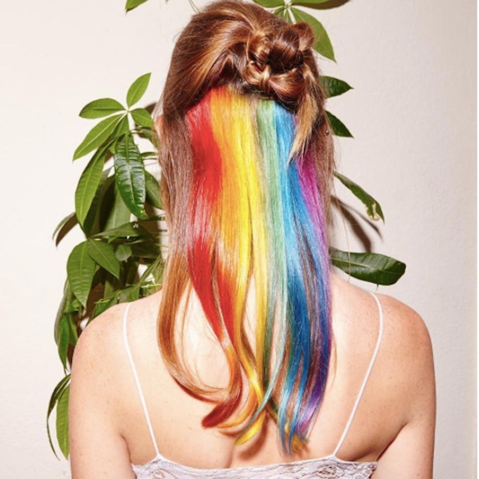 Hidden Rainbow Hair Is the Trend You Never Knew You Always Wanted - Brit +  Co