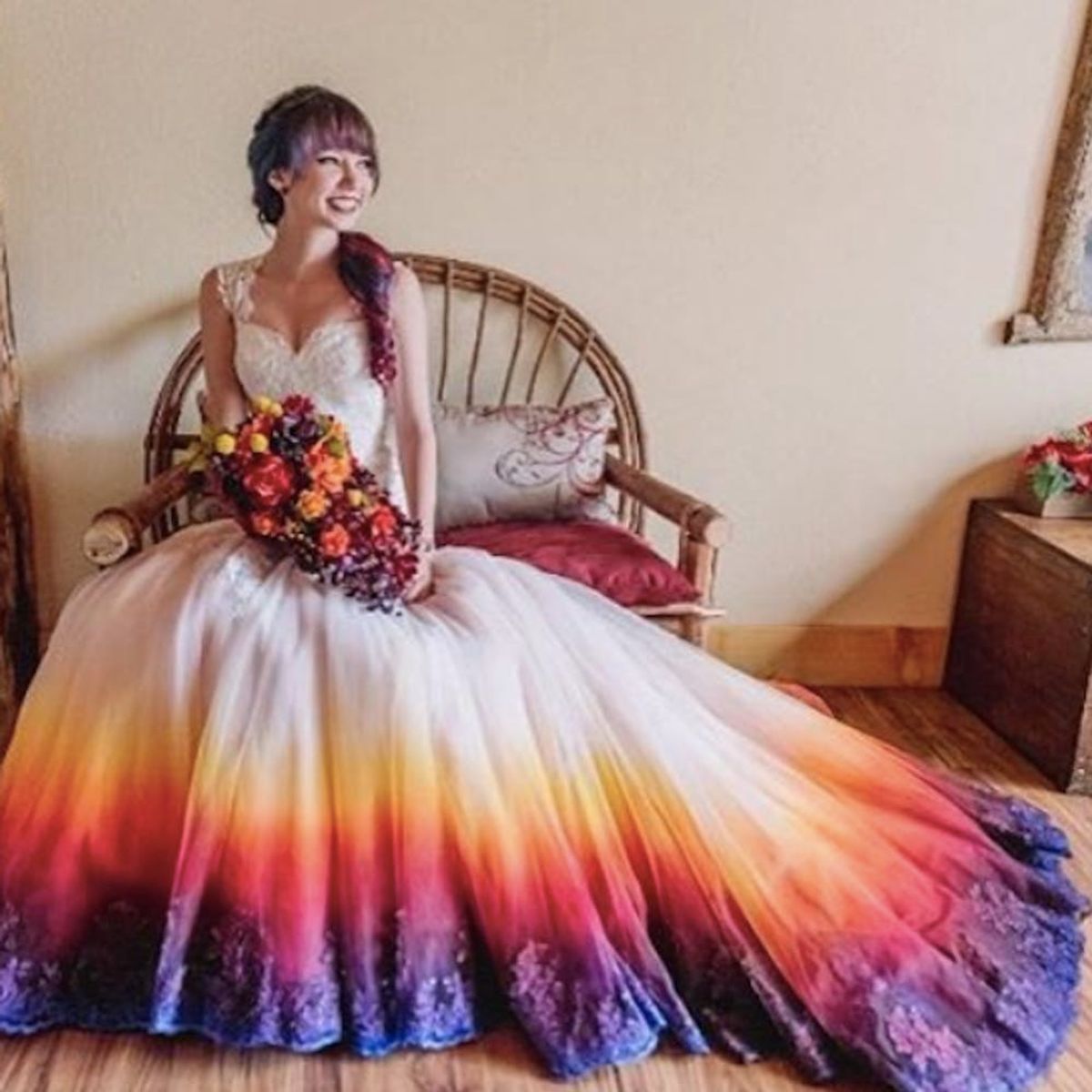 Dip-Dyed Wedding Dresses Are Our New Bridal Style Obsession