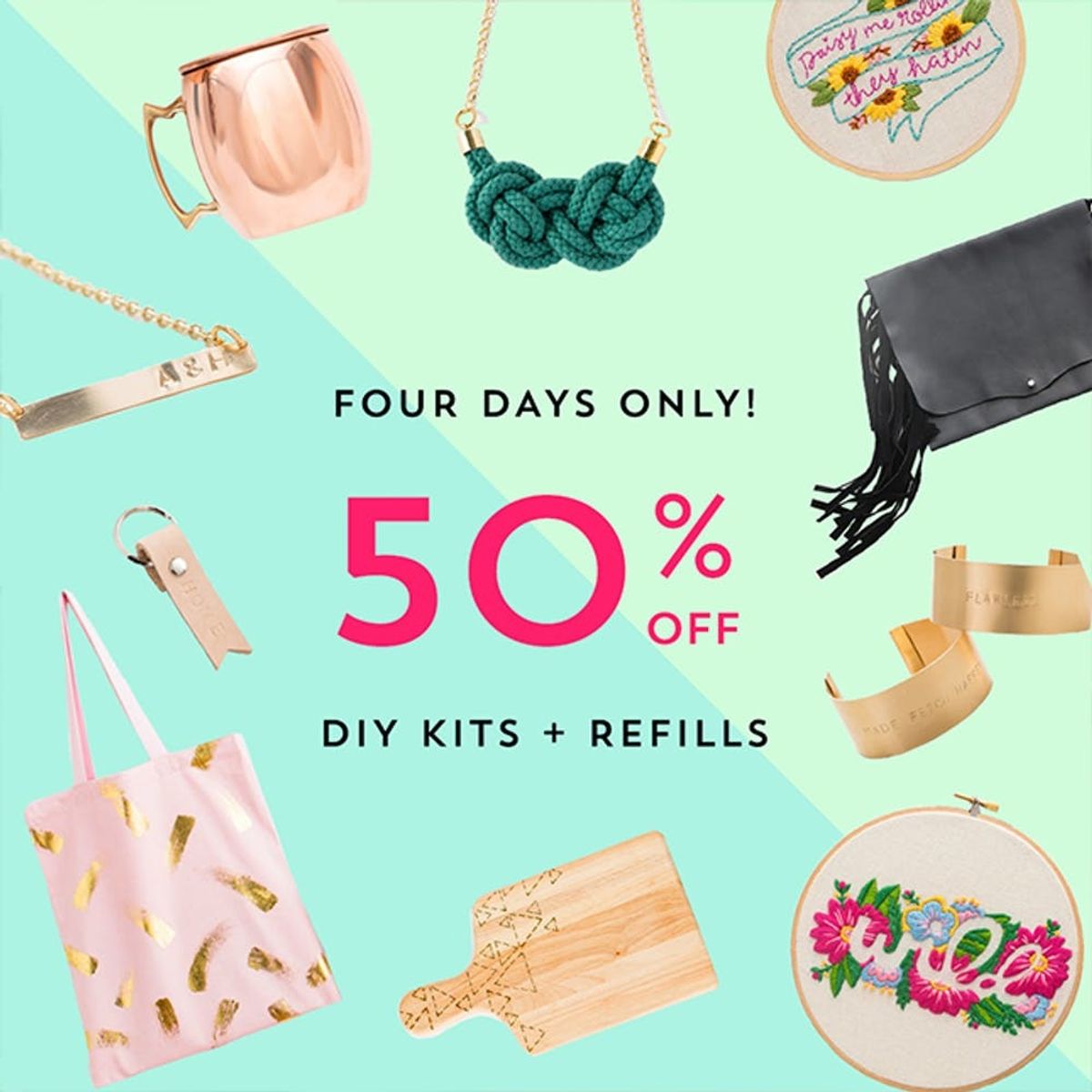 Get ‘Em Before They’re Gone! 50% Off All DIY Kits in the Brit + Co Shop