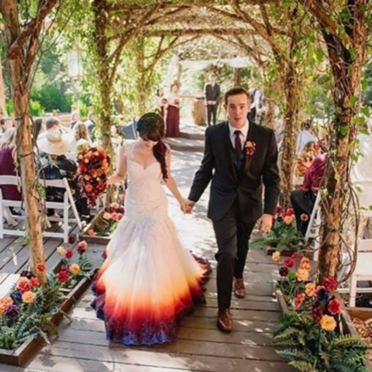 You NEED to See This Bride’s Gorgeous Airbrushed Wedding Dress Creation