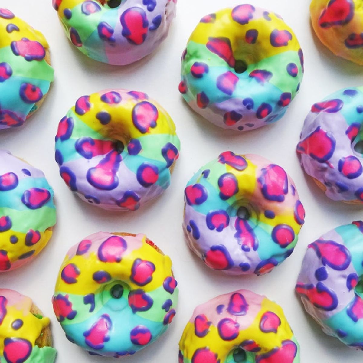 These Lisa Frank-Inspired Leopard Print Donuts Will Make You Go Wild