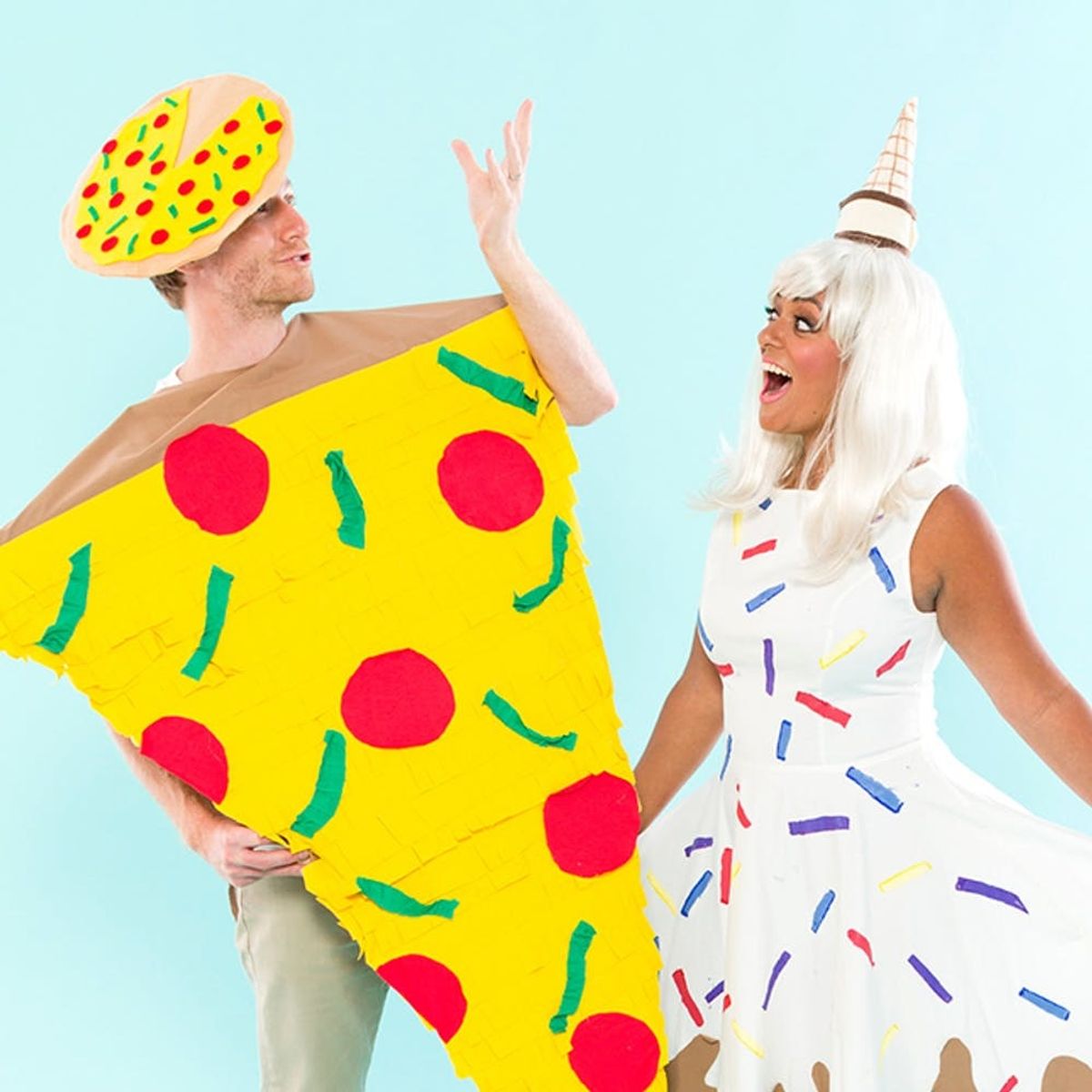 This Pizza + Ice Cream Couples Costume Is for (Junk Food) Lovers