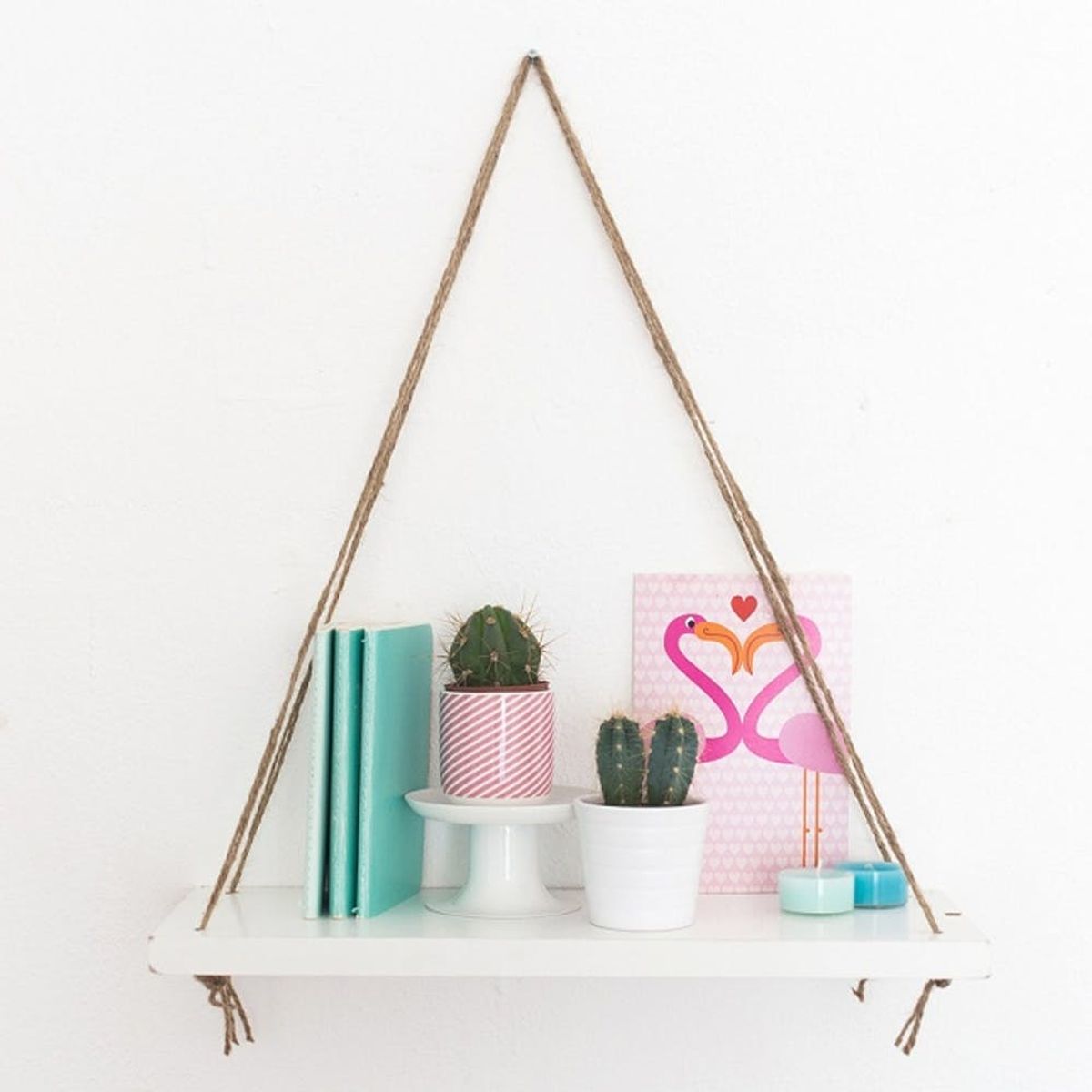Follow These 4 Easy Steps and Make This Anthro-Inspired Swing Shelf
