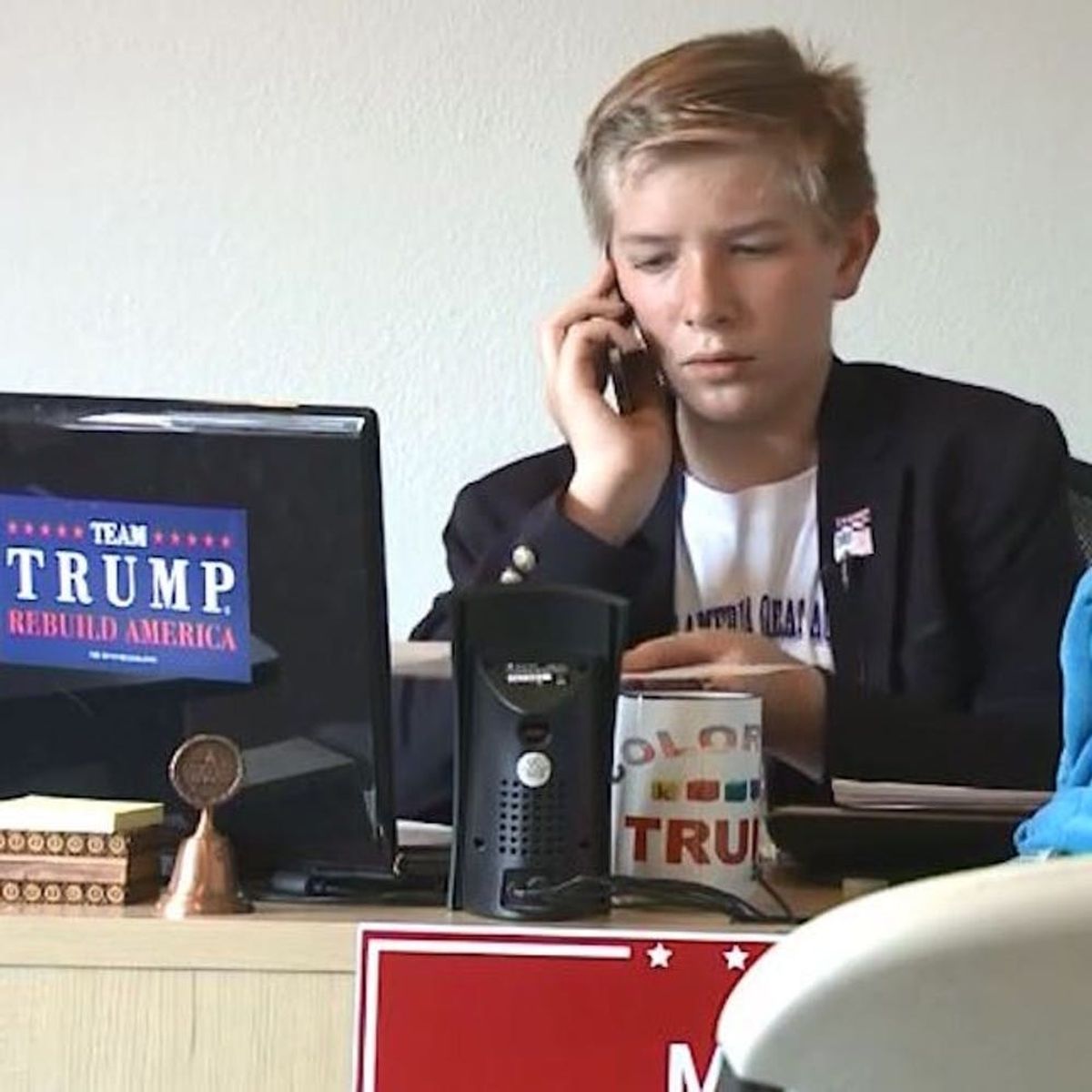 This 12-Year-Old Is Running a Trump Campaign Office — Seriously
