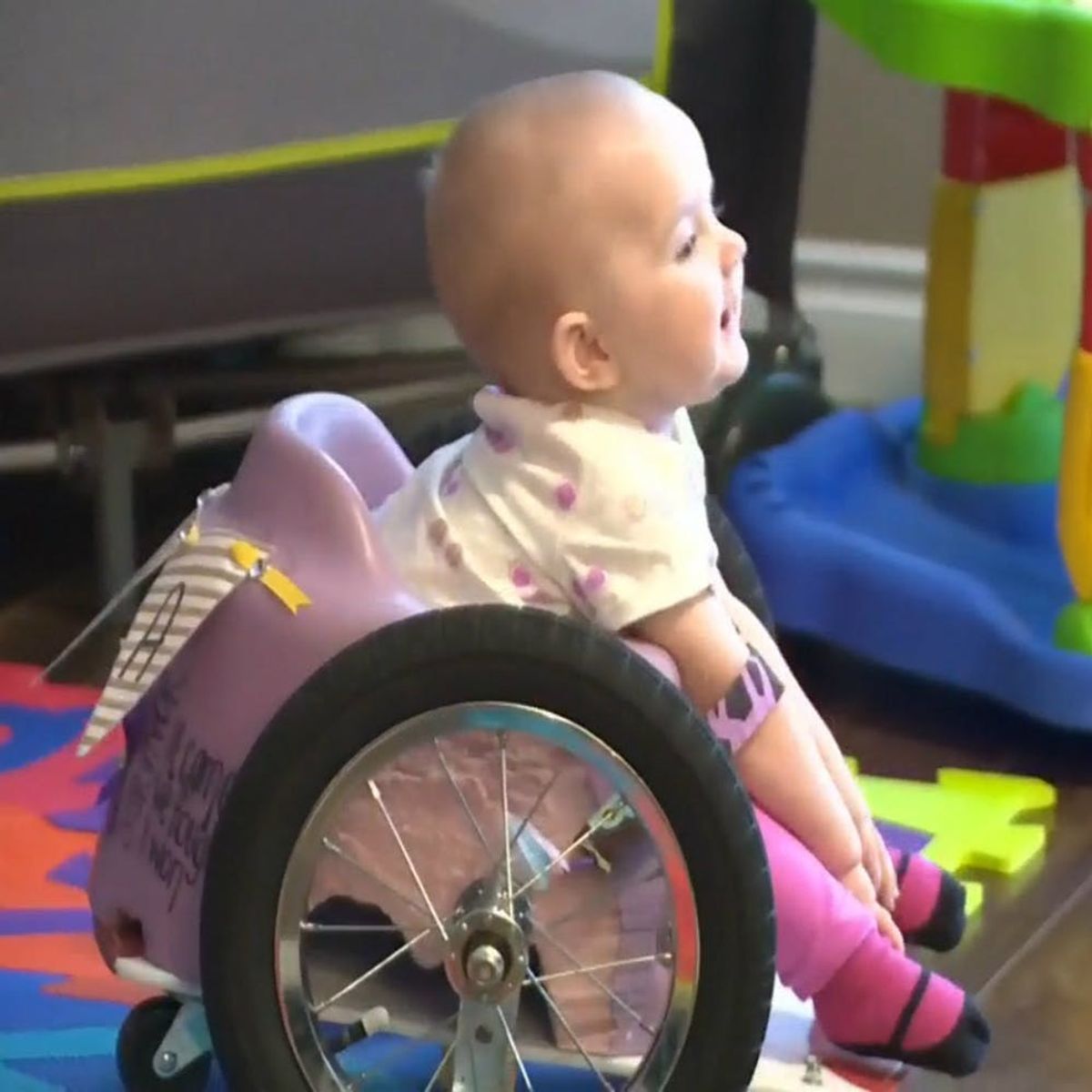 This Mom Crafted a Homemade Wheelchair for Her Baby Using Pinterest