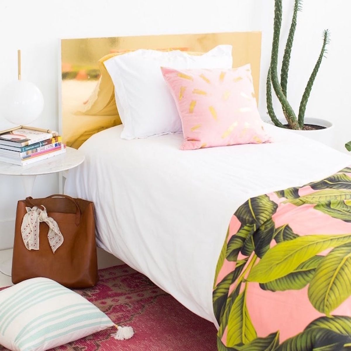 What to Make This Weekend: Brass Headboard, Graphic Laundry Baskets + More