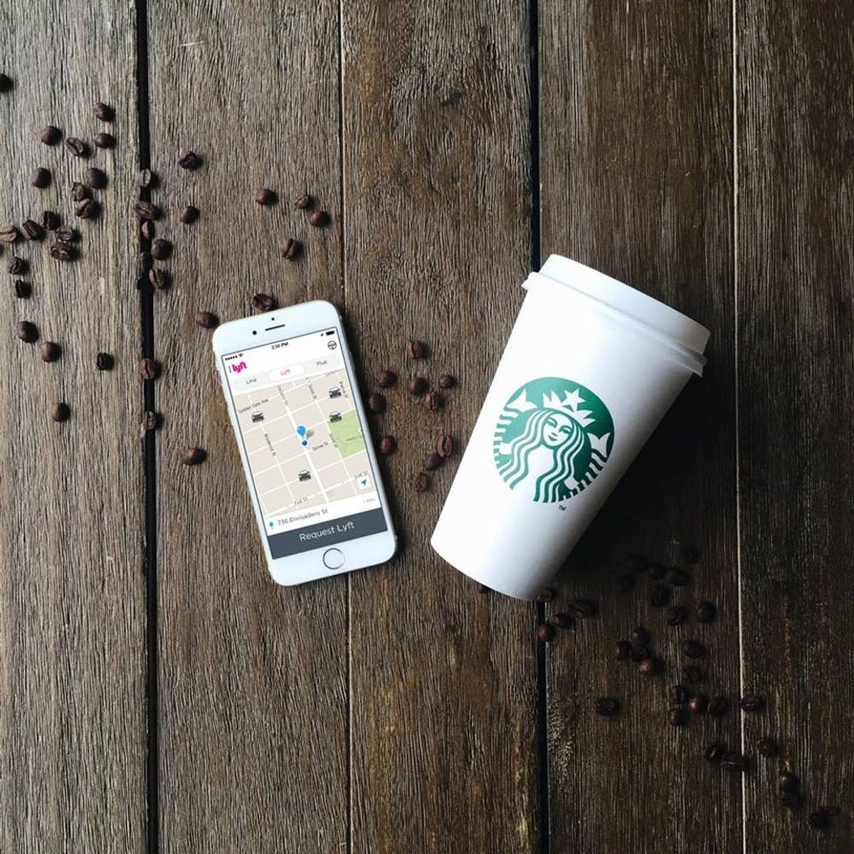 You Can Now Buy Lyft Gift Cards at Starbucks AND Earn Free Drinks on Your Commute