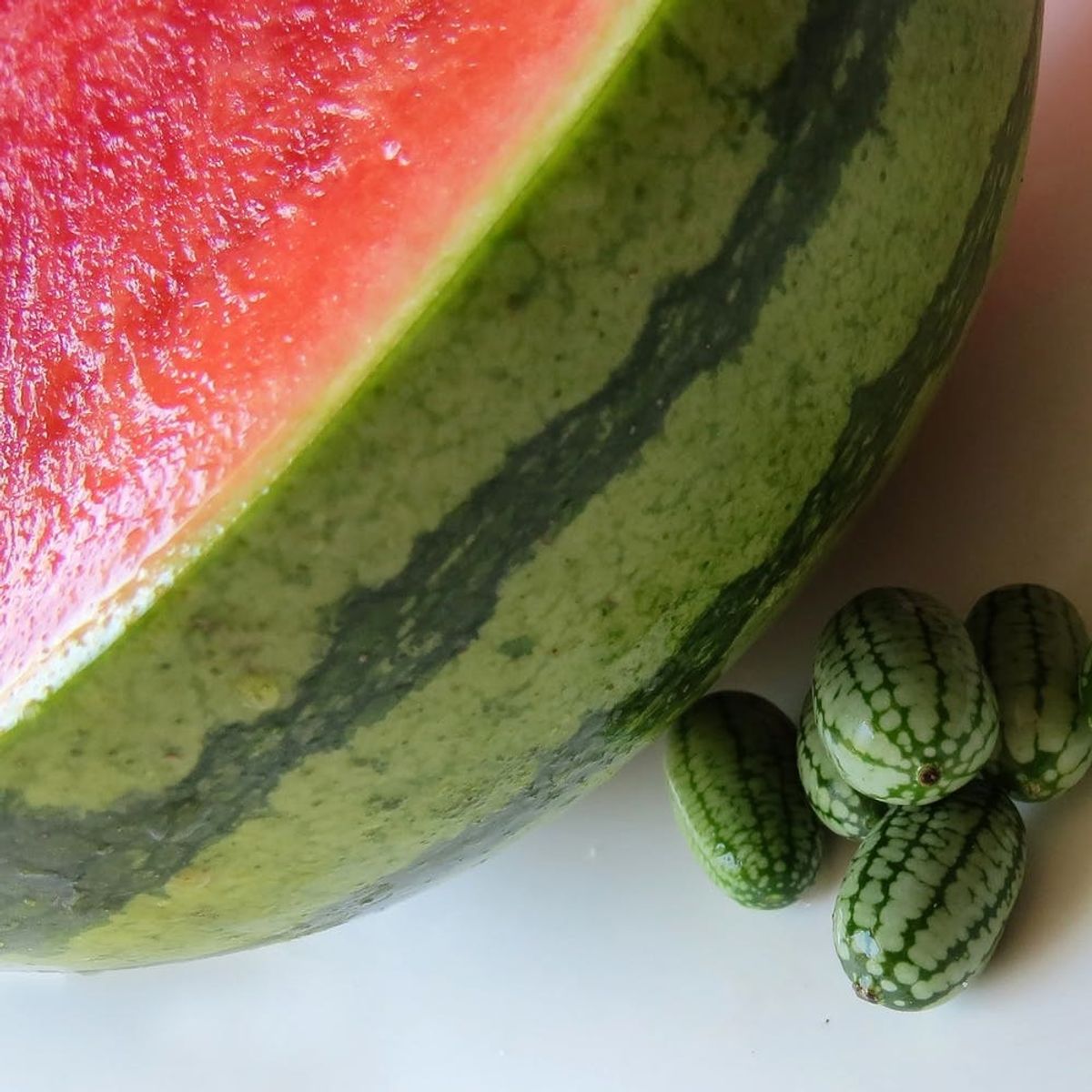 These Super-Tiny Watermelon-Like Cucamelons Are the CUTEST