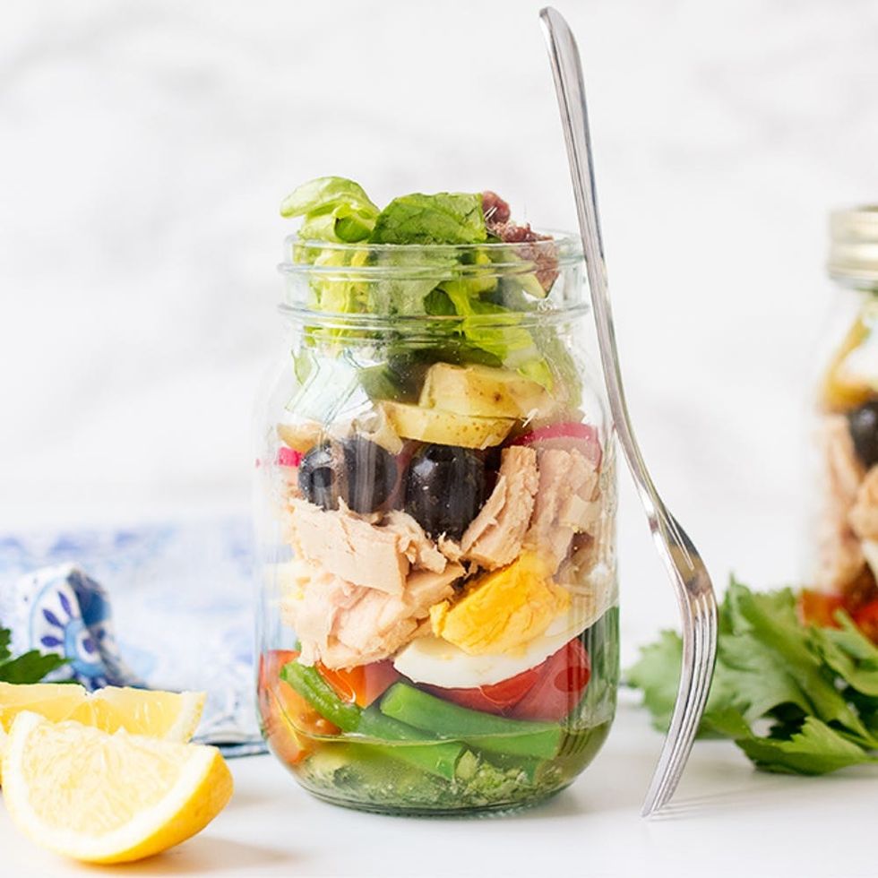 Nicoise Mason Jar Salad - Eating Bird Food