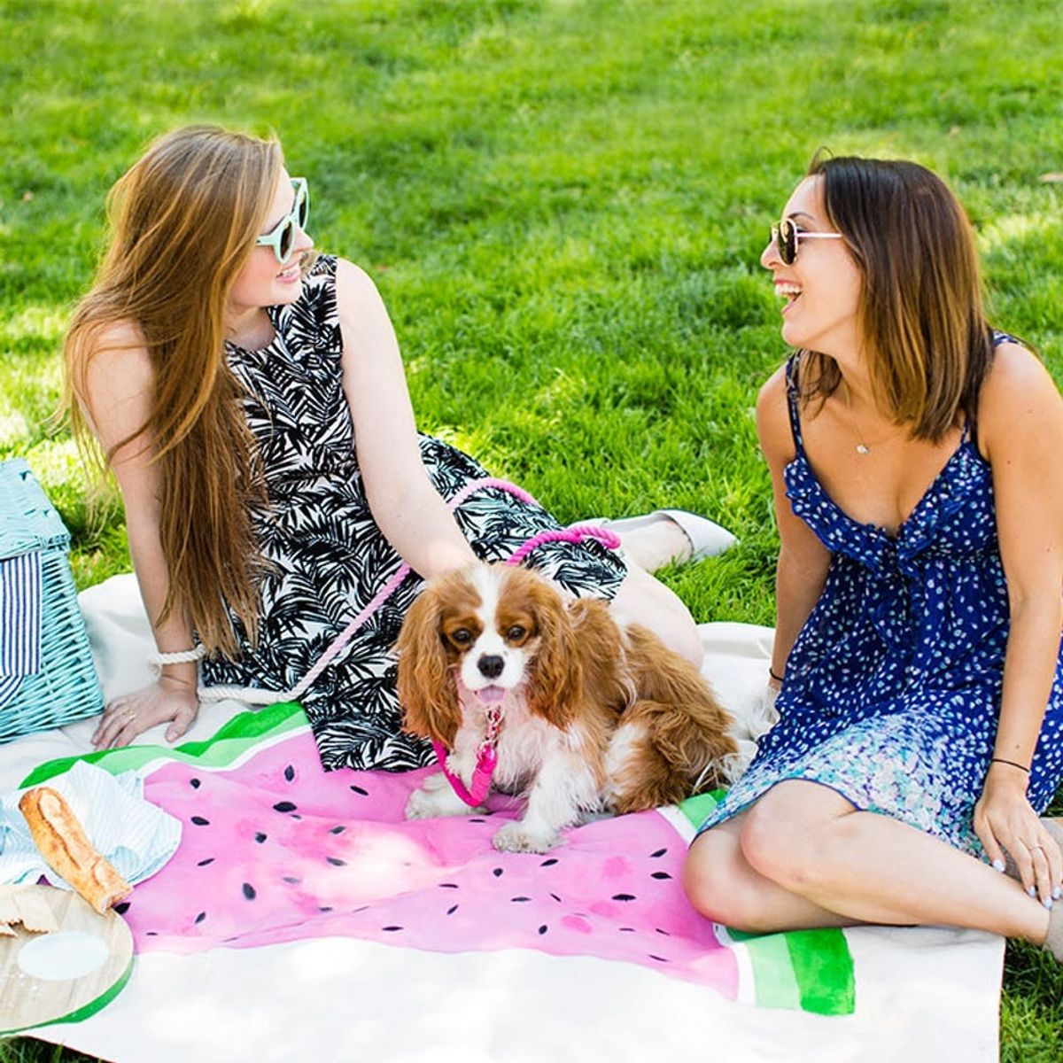 How to Make Picnic Blankets Out of Drop Cloths