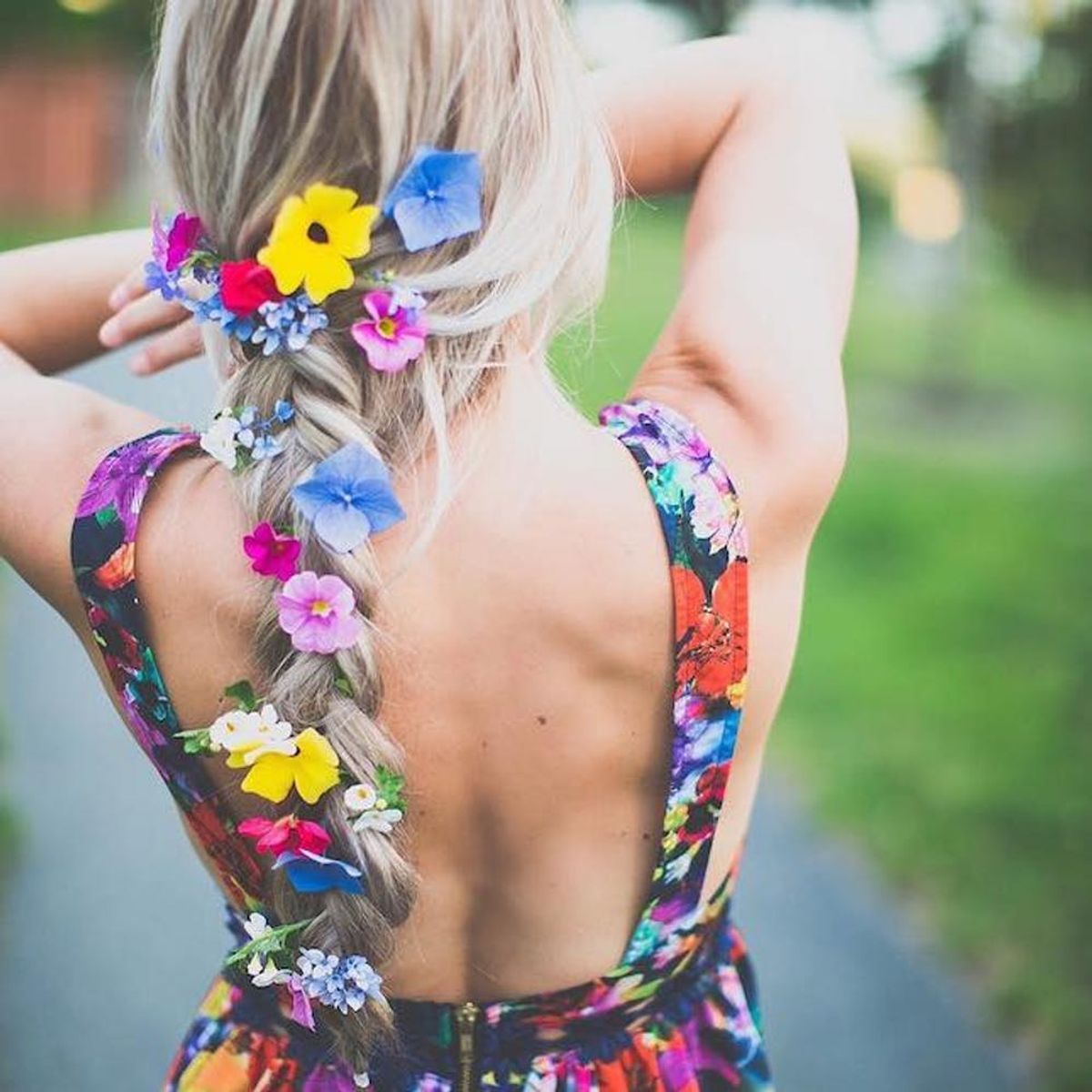9 Stunning Flower Braids Pretty Enough to Wear to Your Wedding