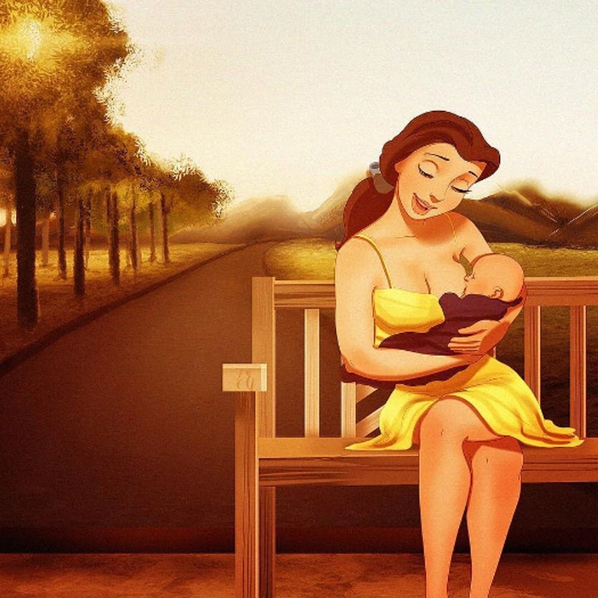 This Artist Draws Disney Princesses As Moms and They’re Relatable AF