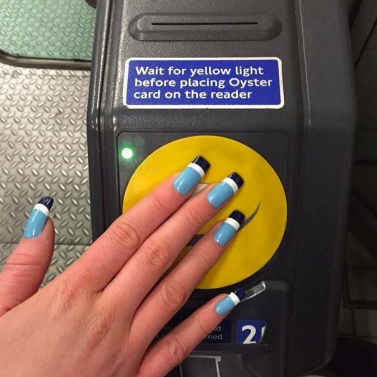 This Brilliant Student Uses Her Manicure to Get on the Subway