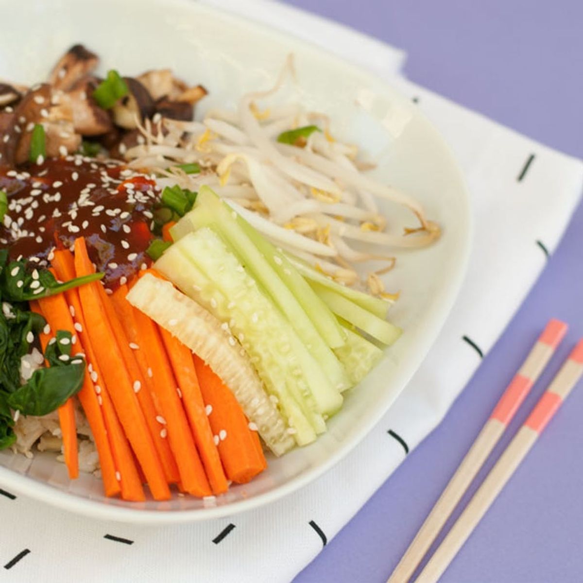 This Vegan Bibimbap Bowl Will Fulfill All Your Gochujang Cravings