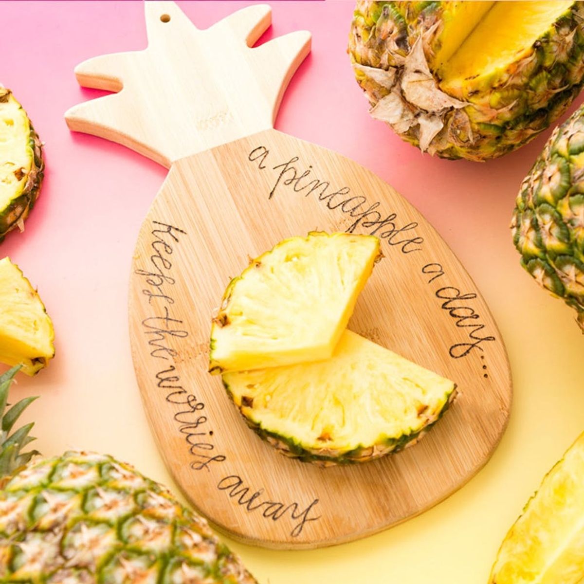 It’s Here: The Wood Burnt Pineapple Cutting Board of Your Dreams