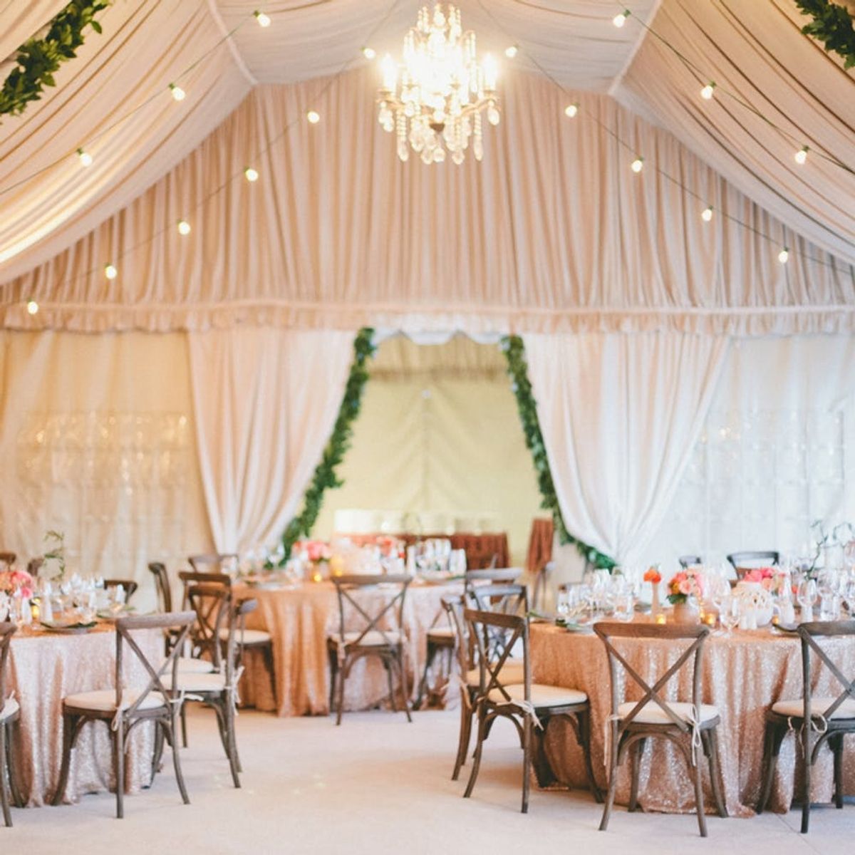 15 Gorgeous Ways to Decorate Your Wedding Tent