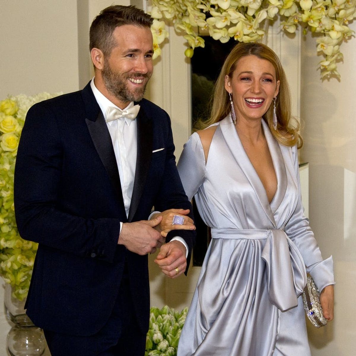 Blake Lively and Ryan Reynolds Share a Cute AF Baby Bump Hug At T-Swift’s Beach Party