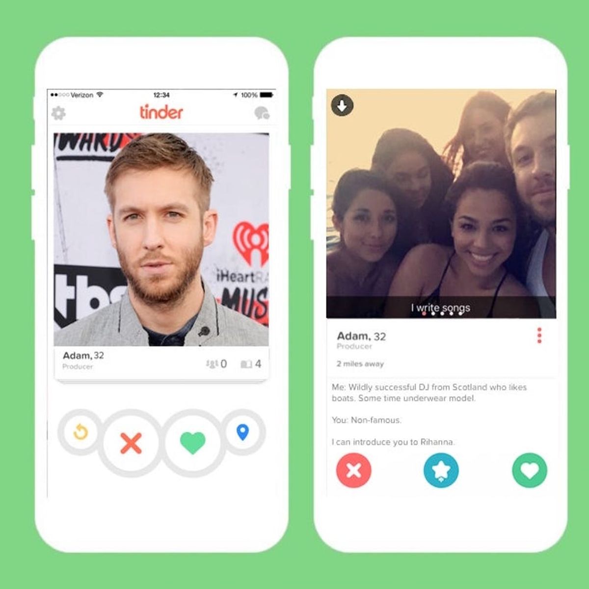 We Helped Calvin Harris + John Mayer With Their Tinder Profiles