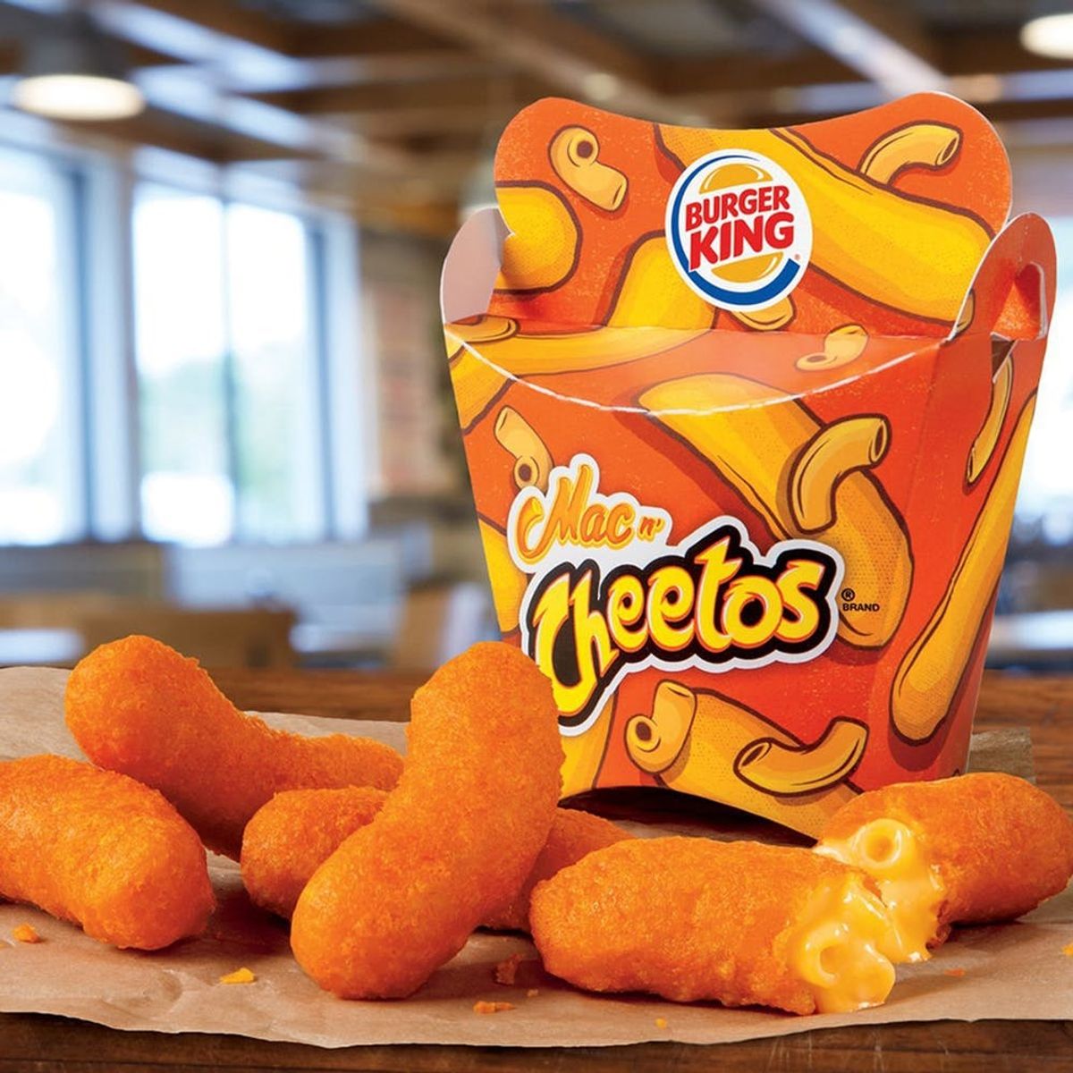 Introducing the Ultimate Junk Food Hybrid: Burger King’s New Mac n’ Cheetos