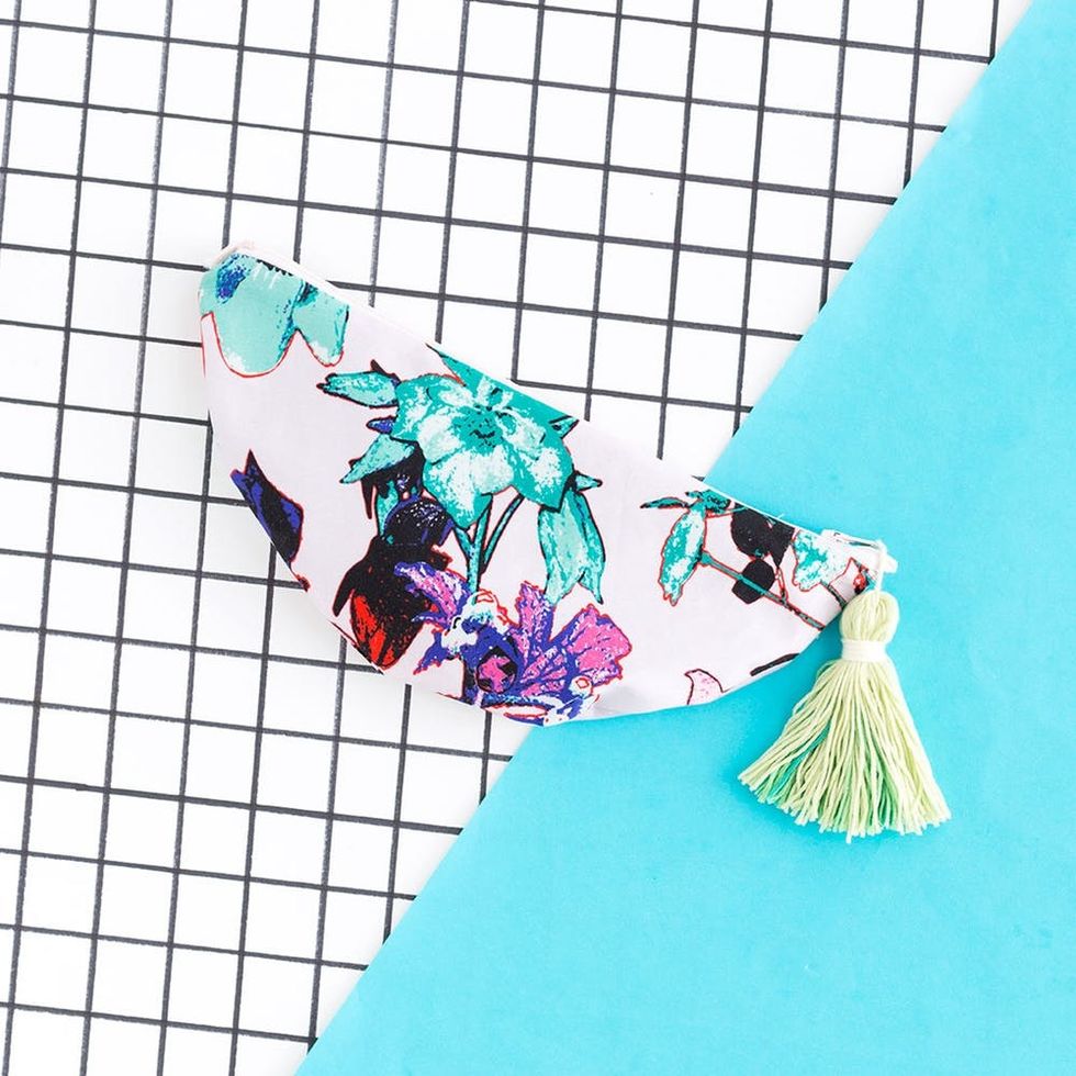 This DIY Tasseled Clutch Doubles As a Bridesmaid’s Survival Kit