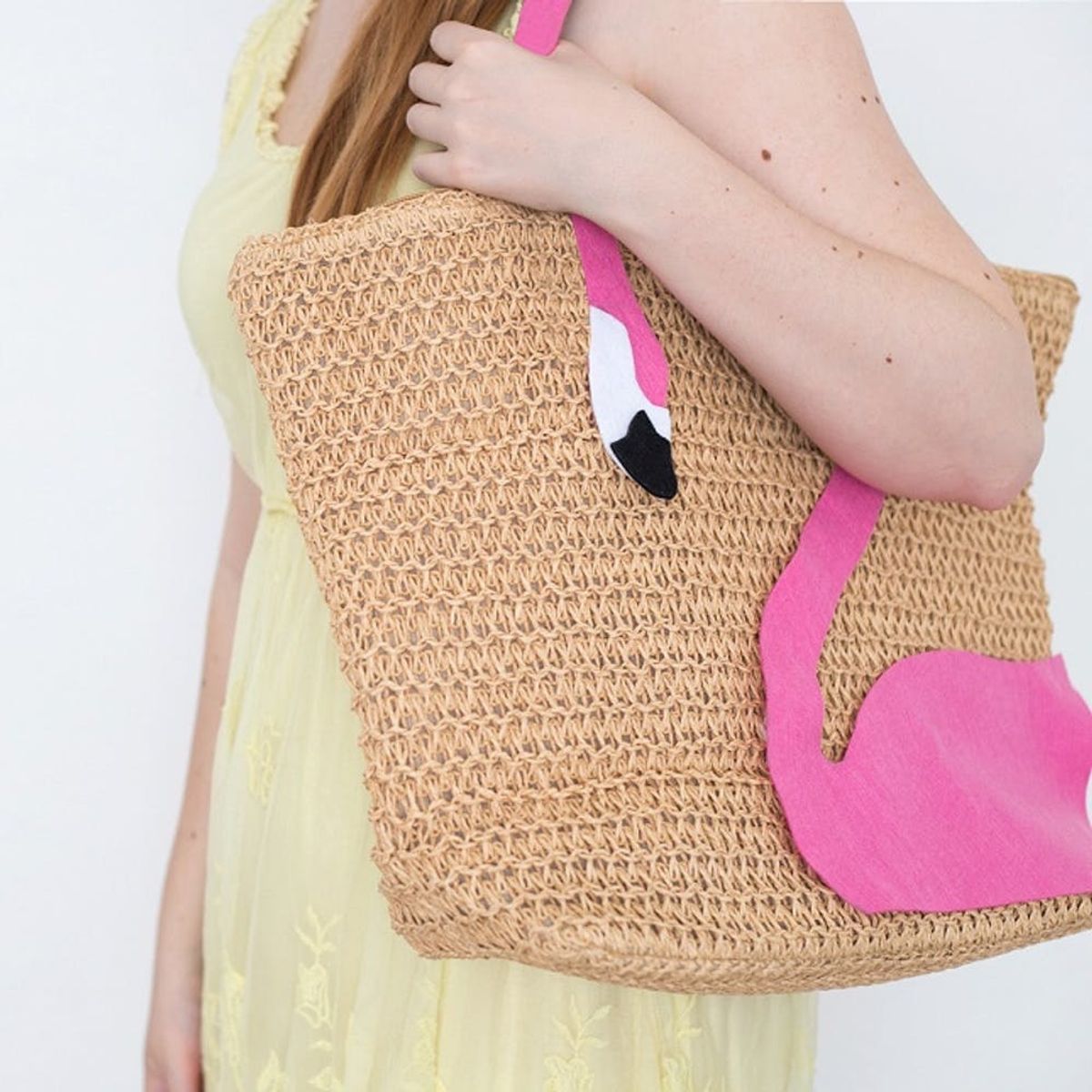 DIY This Kate Spade Flamingo Tote Bag in Minutes