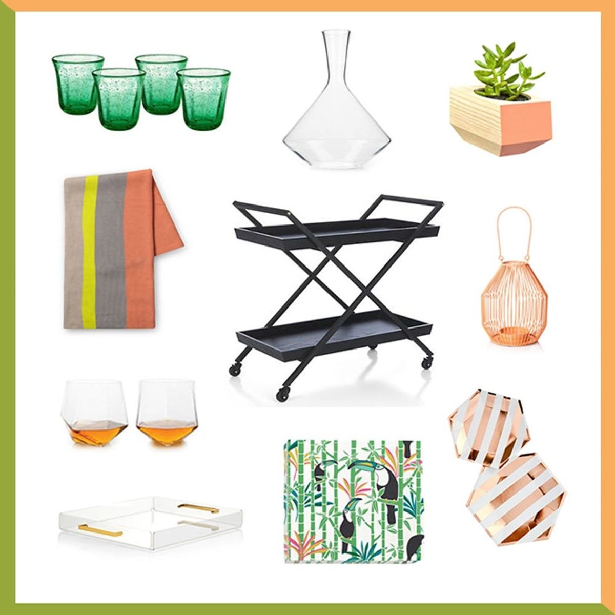 3 Summery Ways to Decorate Your Outdoor Bar Cart
