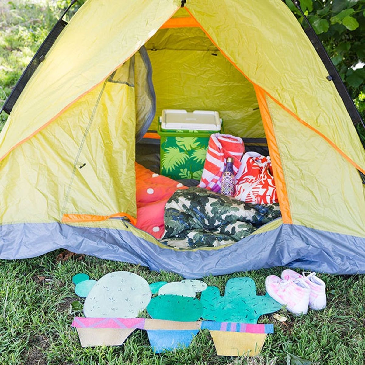 Create This Roll-Up Cactus Mat for Your Summer Camping Trips