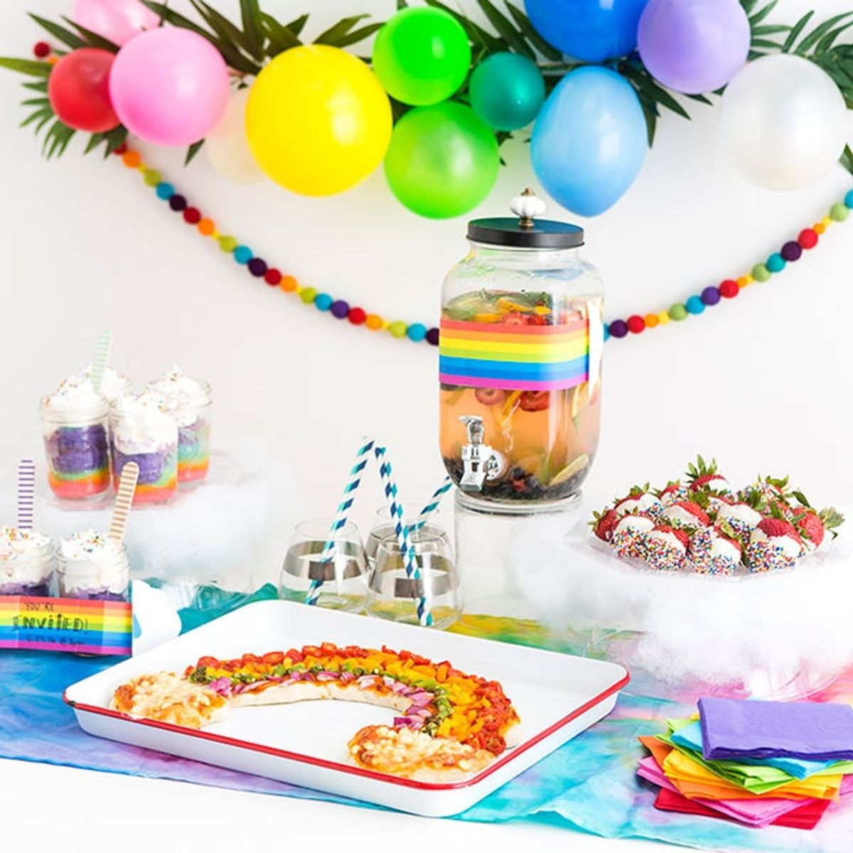 Throw the Ultimate Rainbow Party With These 8 Colorful DIYs