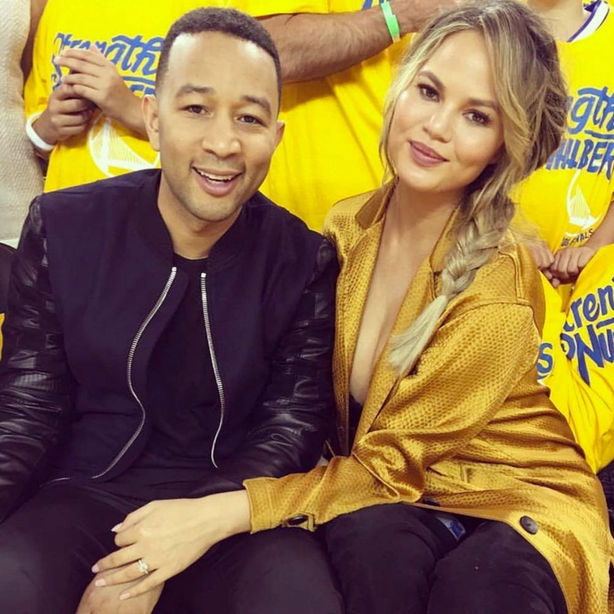 Chrissy Teigen Pulled Off the Most Hilarious Baby Prank at Last Night’s NBA Game