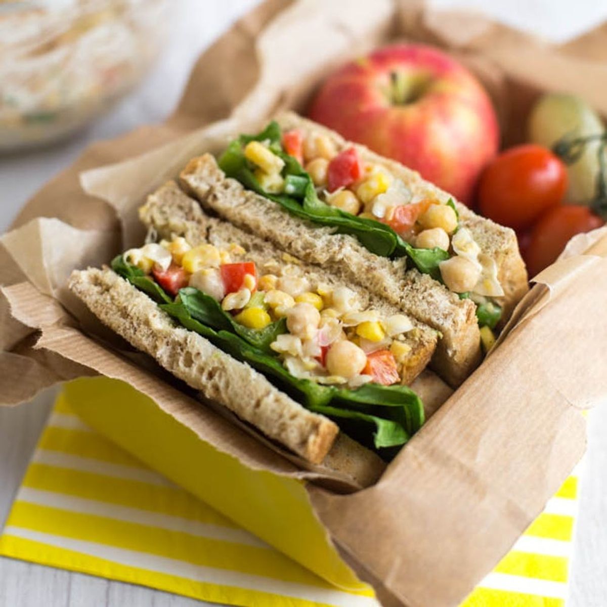 Make Lunch Exciting With Make-Ahead Chickpea Salad Sandwiches