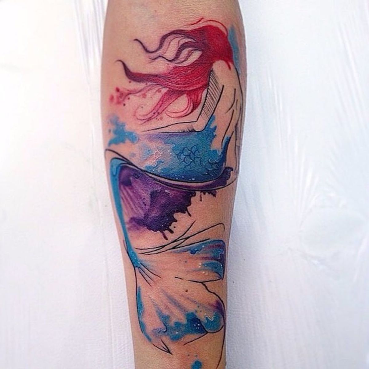 14 Ocean-Inspired Tattoos Ariel Would Totally Approve Of