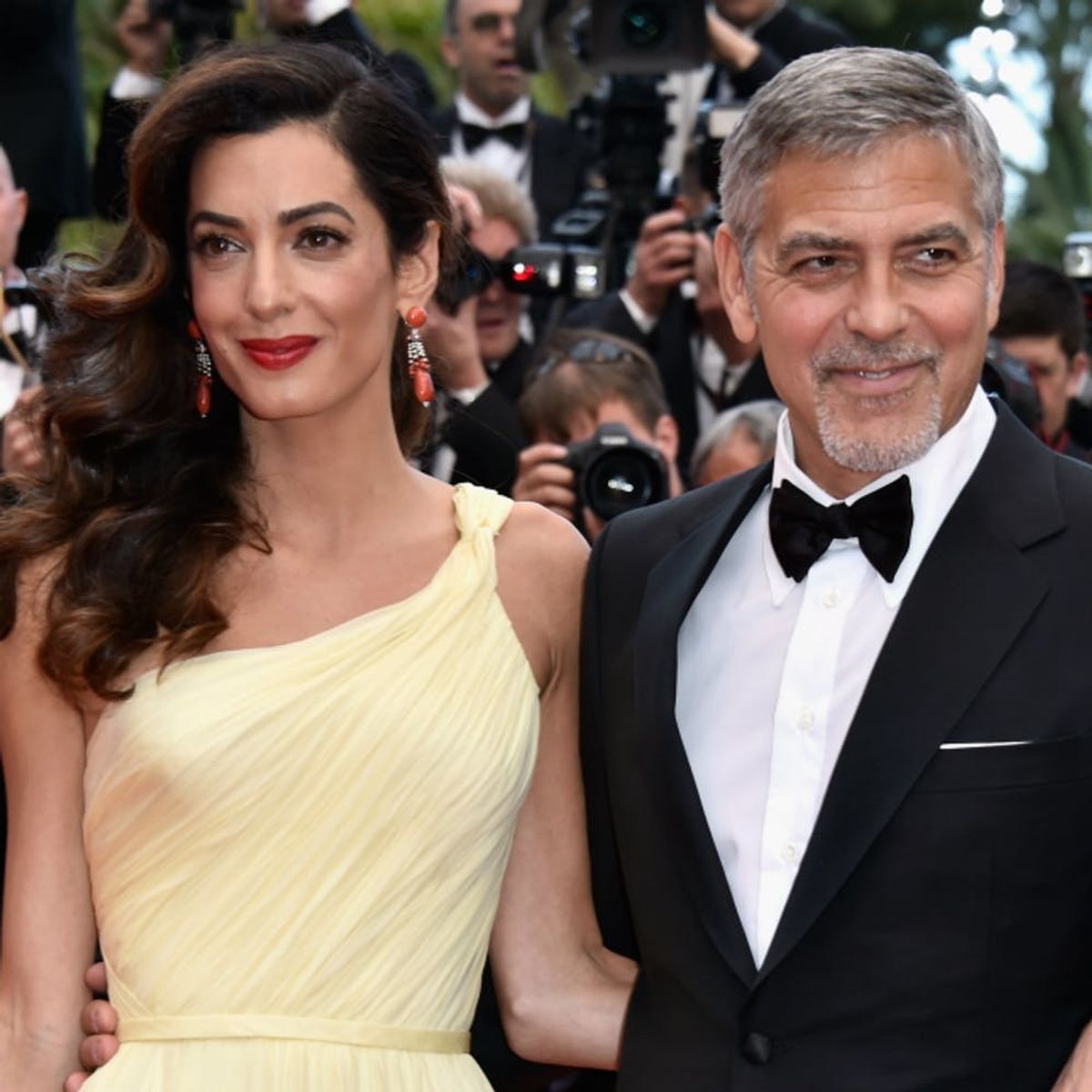 Amal Clooney’s Butter Yellow Cannes Dress Is the Color of Summer 2016