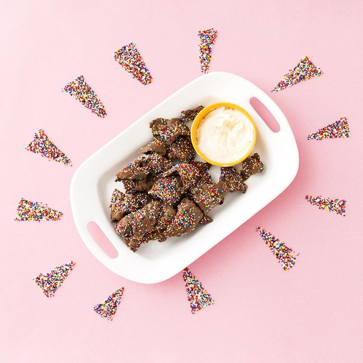 You Need These Chocolate Funfetti Nachos in Your Life
