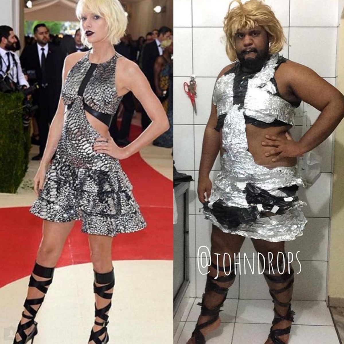 This Blogger Recreated all the Best Met Gala Looks With Household Items