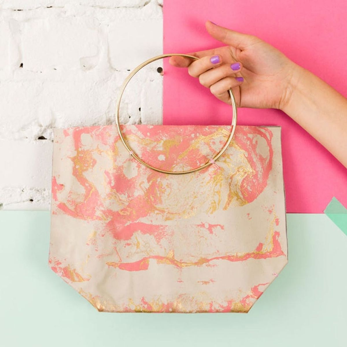 How to Make a $325 Marbled Leather Bag for $25