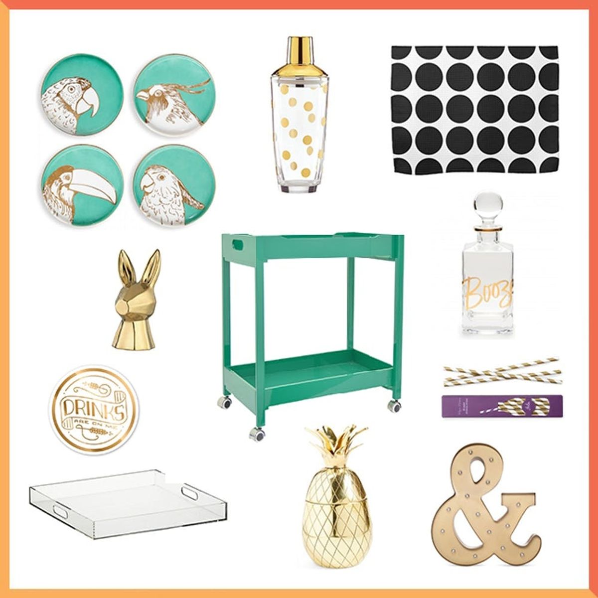 3 Ways to Style Your Bar Cart for Spring and Summer